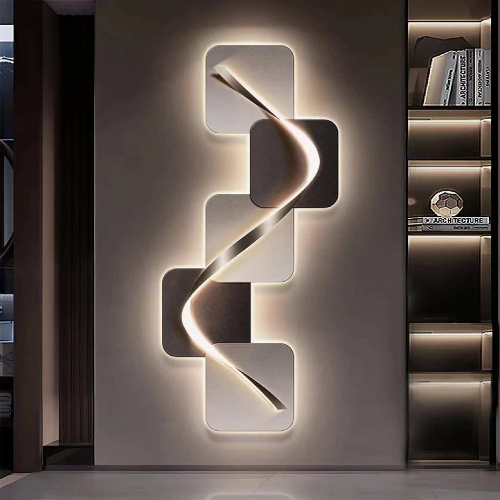 square wall art entryway