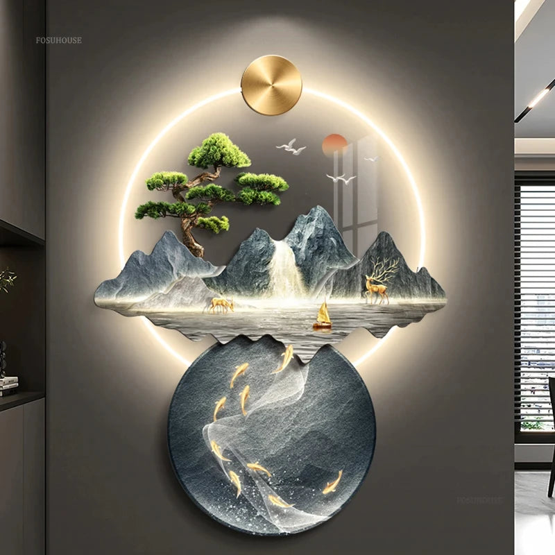 3d wall art sculptures​ mountain