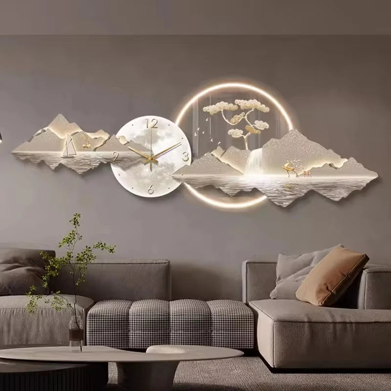 Led Luxury Wall Clocks 3D Wall Art