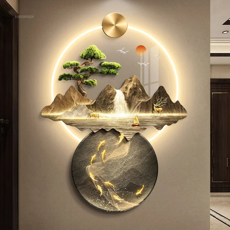 Mountain Light 3D Wall Sculpture