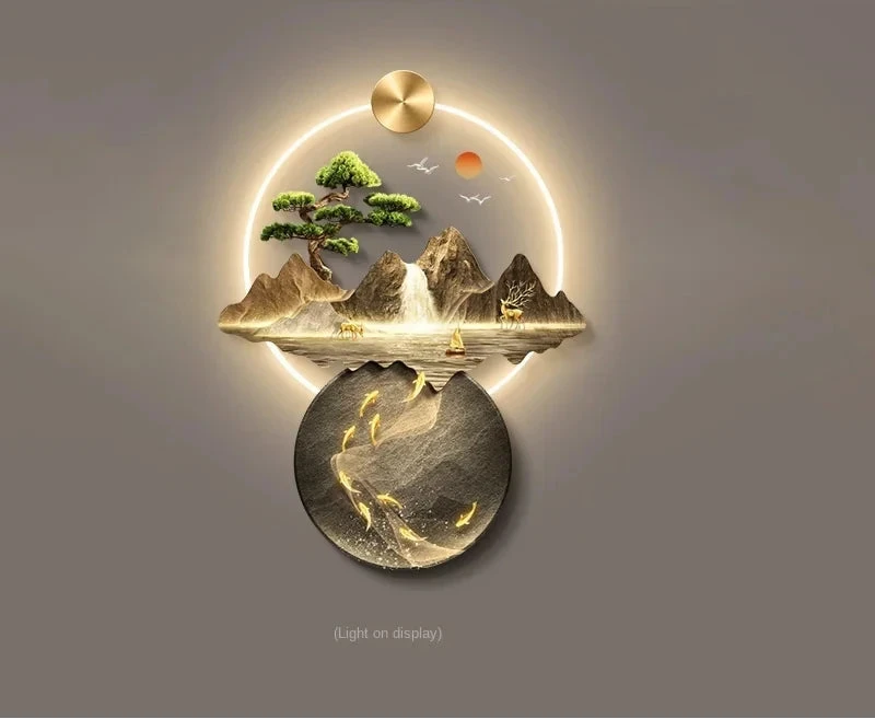 Mountain Light 3D Wall Sculpture