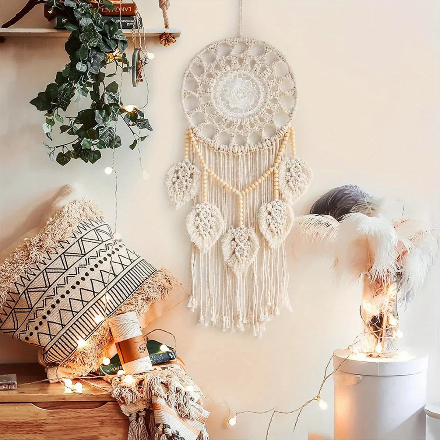 Round Macrame Dream Catchers