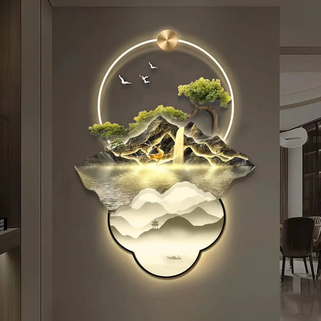 Flowing Water 3D Wall Art Decor