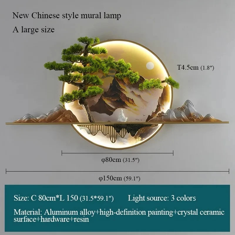 Mountain Landscape 3D Wall Decor