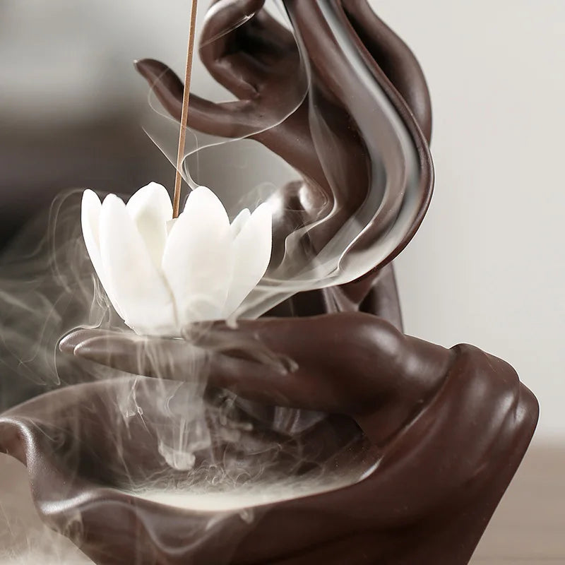 Zen Lotus Backflow Incense Burner