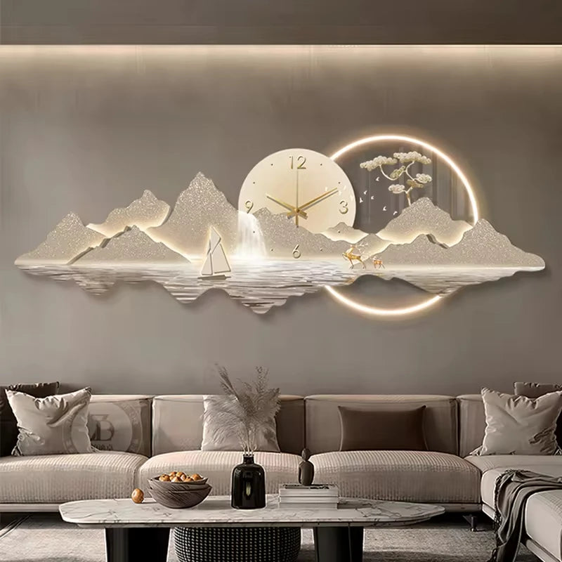 Led Luxury Wall Clocks 3D Wall Art