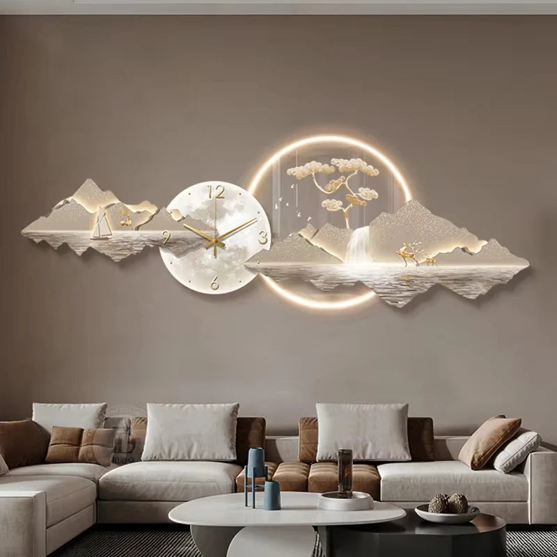 Led Luxury Wall Clocks 3D Wall Art