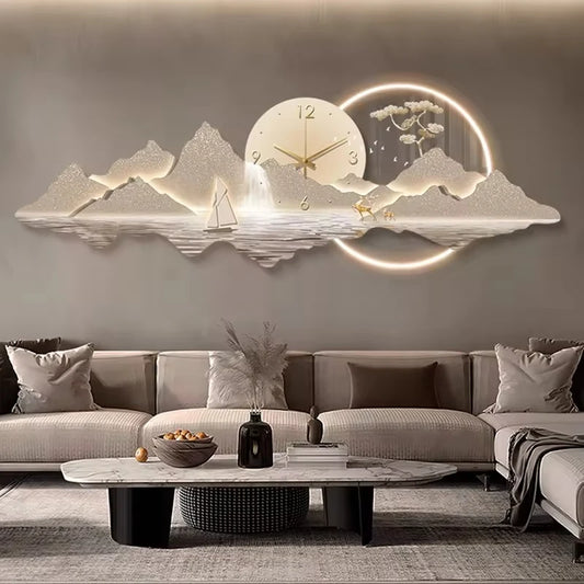 Led Luxury Wall Clocks 3D Wall Art