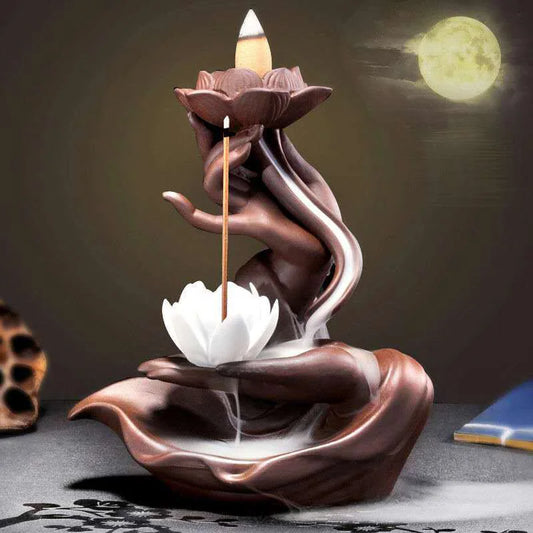 Zen Lotus Backflow Incense Burner