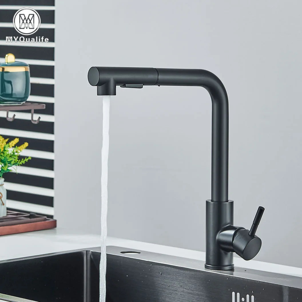 black faucet kitchen