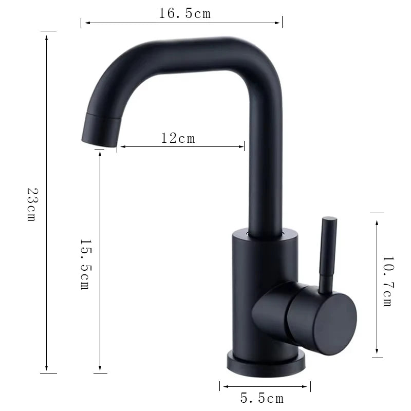 black industrial kitchen faucets​