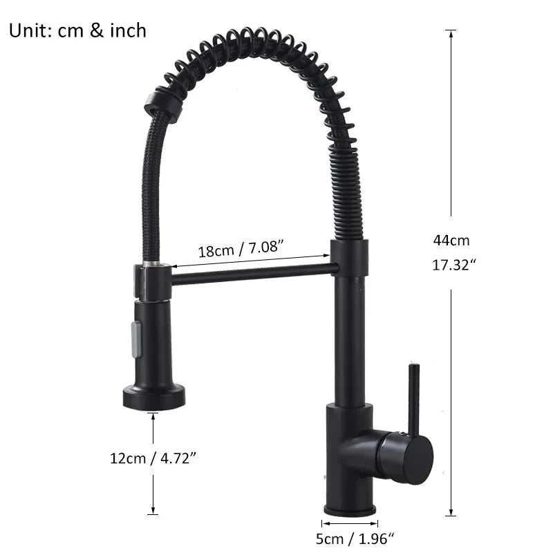 black kitchen industrial faucet​