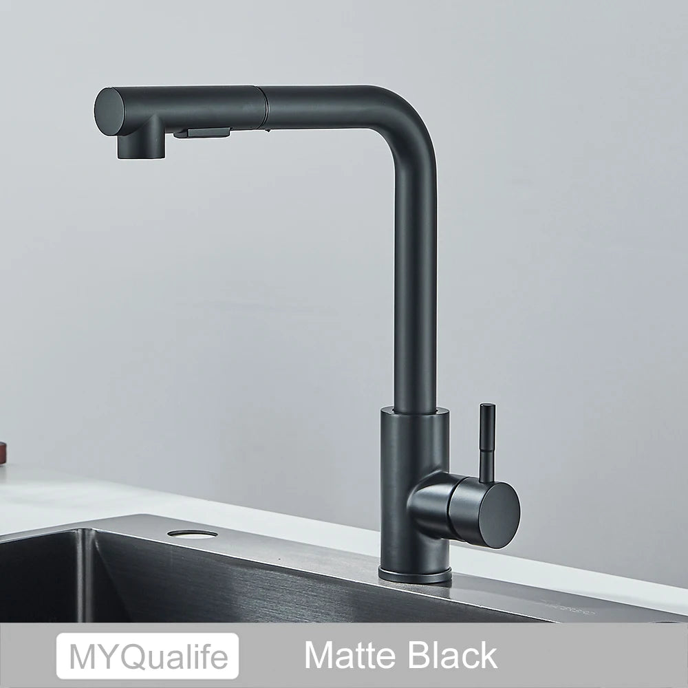 black kitchen sink faucet