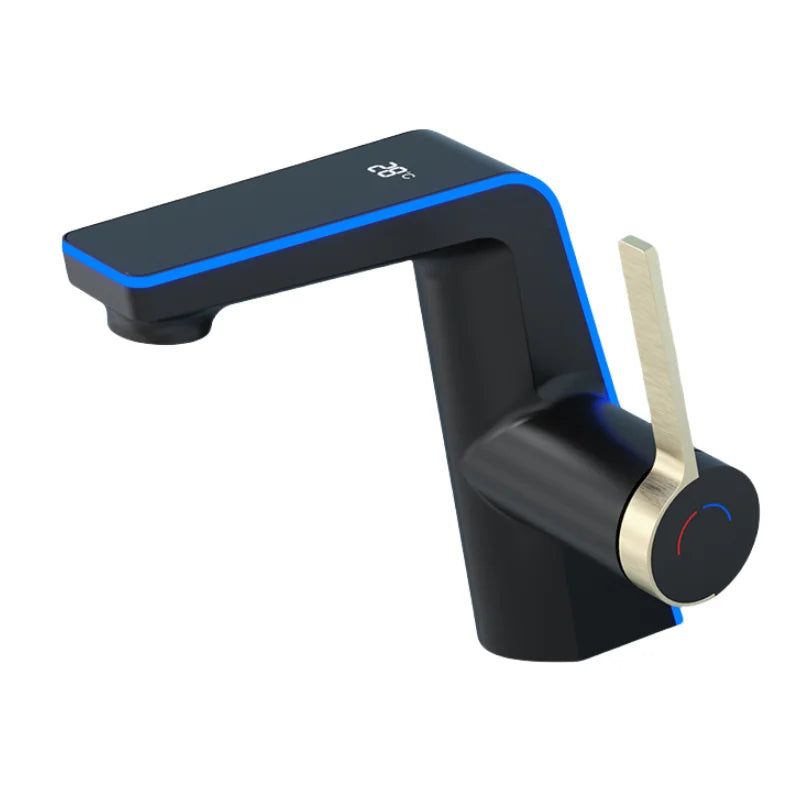 black temperature faucet