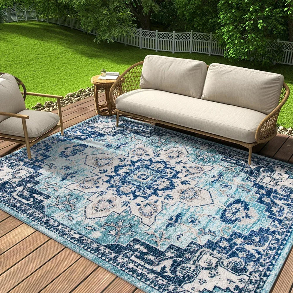 blue madison area rug​