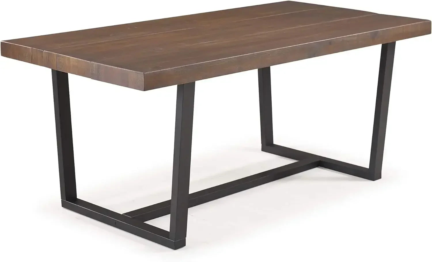 brown Industrial Dining Table 72 Inch