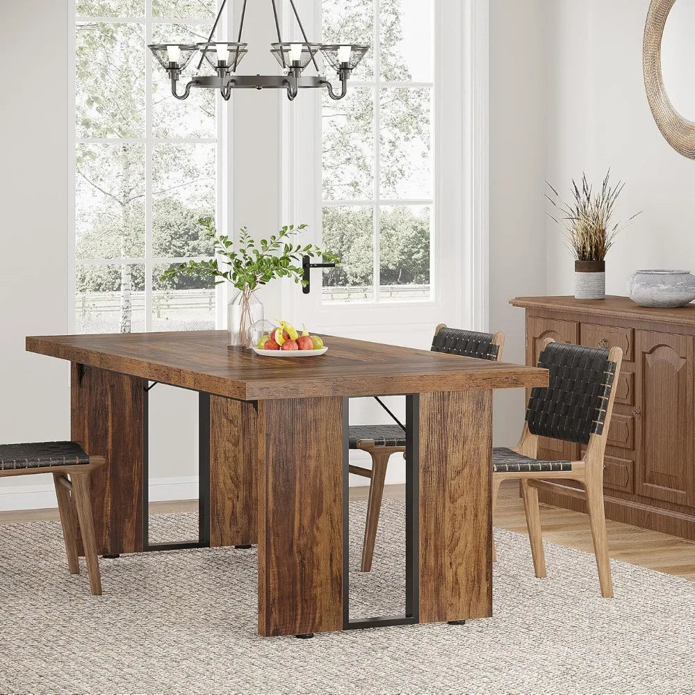 farmhouse rustic dining table​