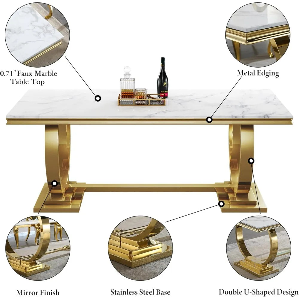 marble top rectangular table