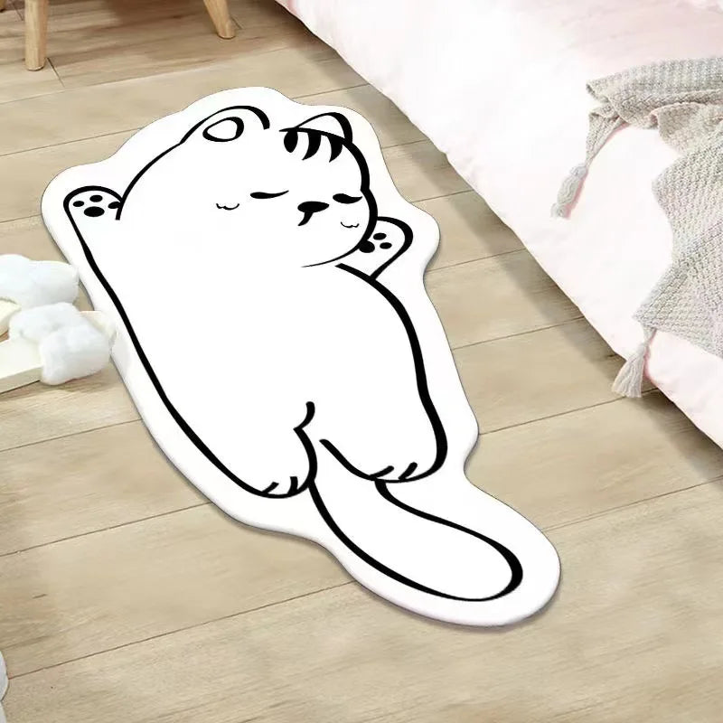 modern cartoon cat rugs