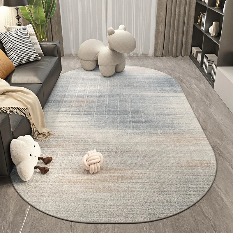 oval woven rug​