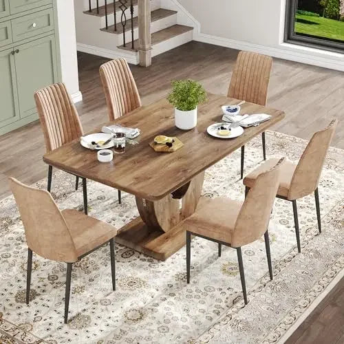 rectangular pedestal dining room table