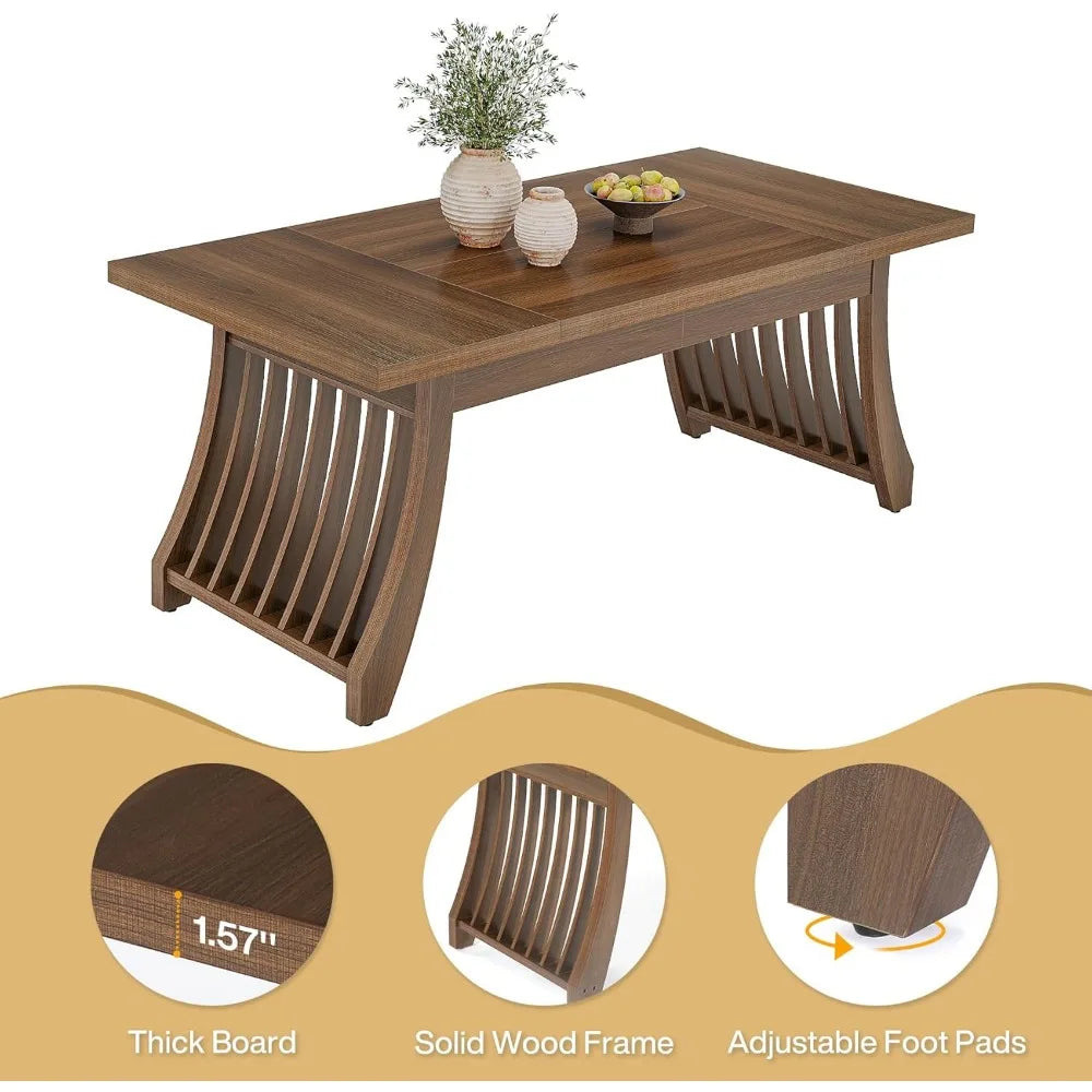 rectangle solid wood dining table​