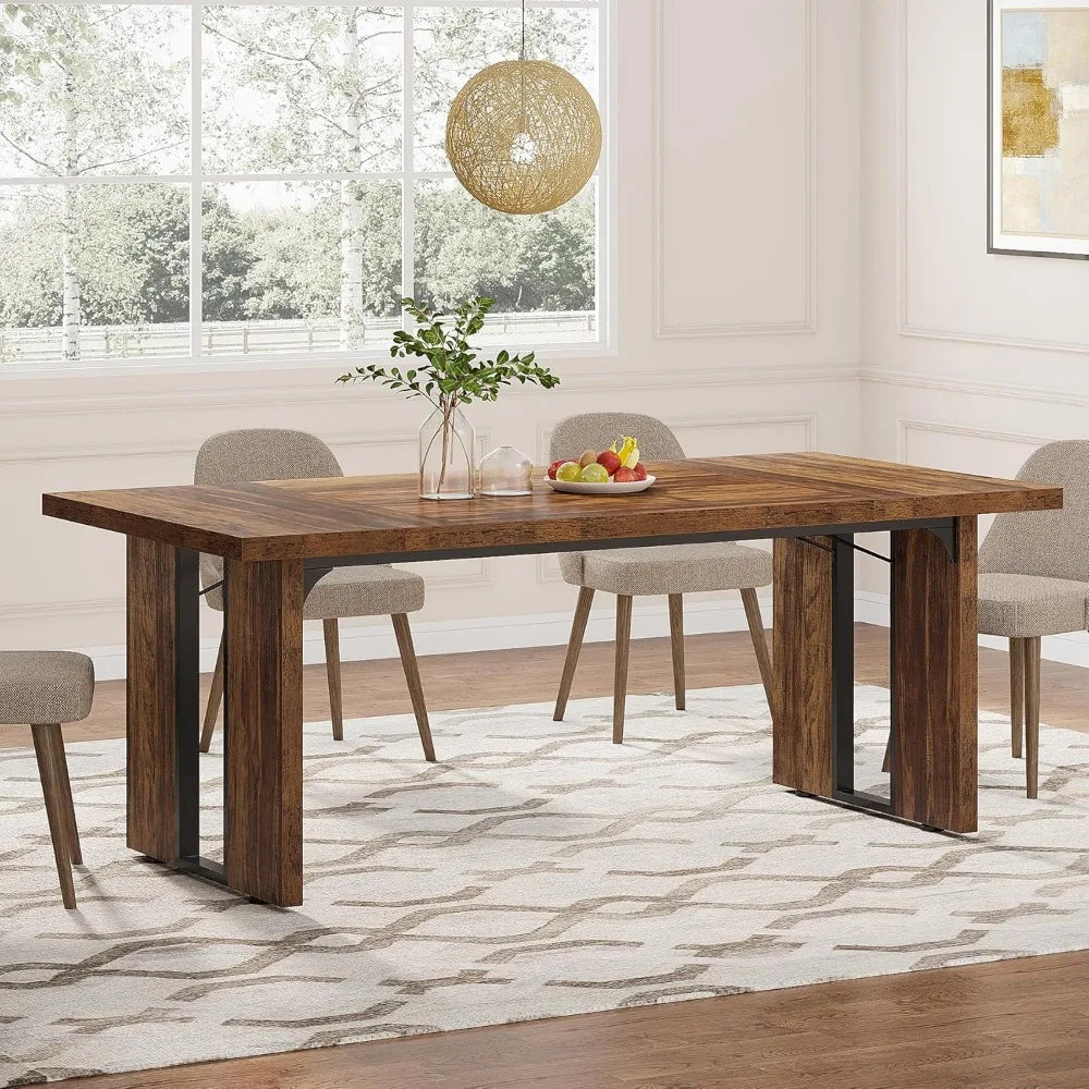 rustic farmhouse dining room table