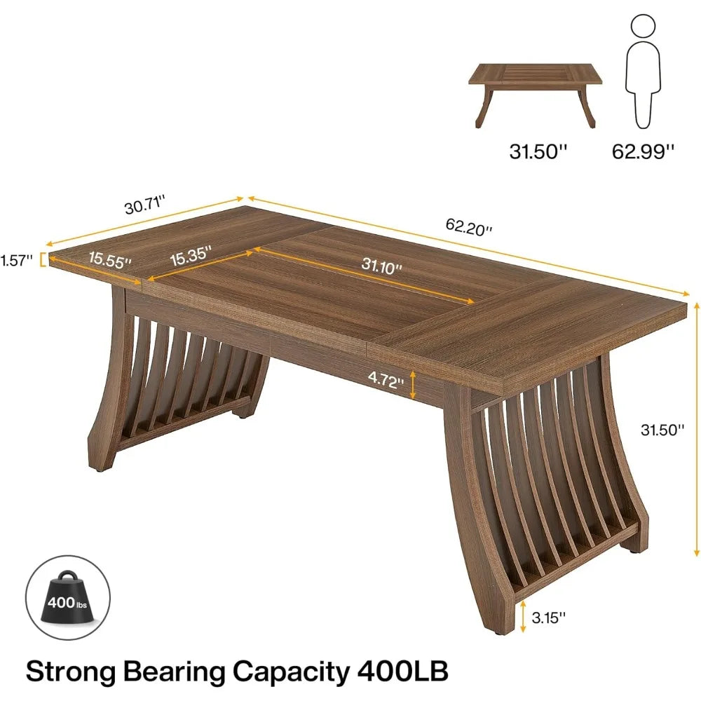 solid wooden dining table​