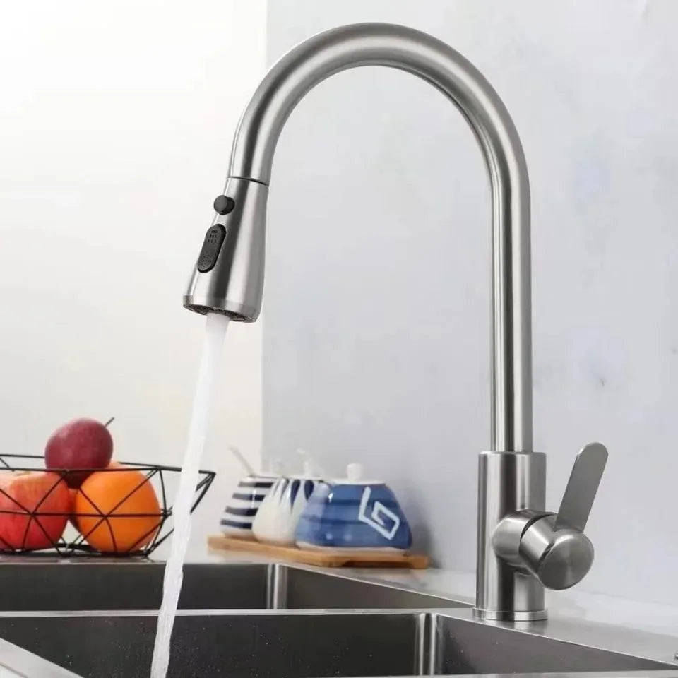 stainless steel kitchen faucet