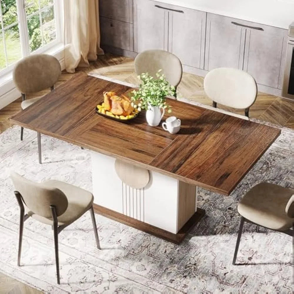 tribesigns modern dining table​